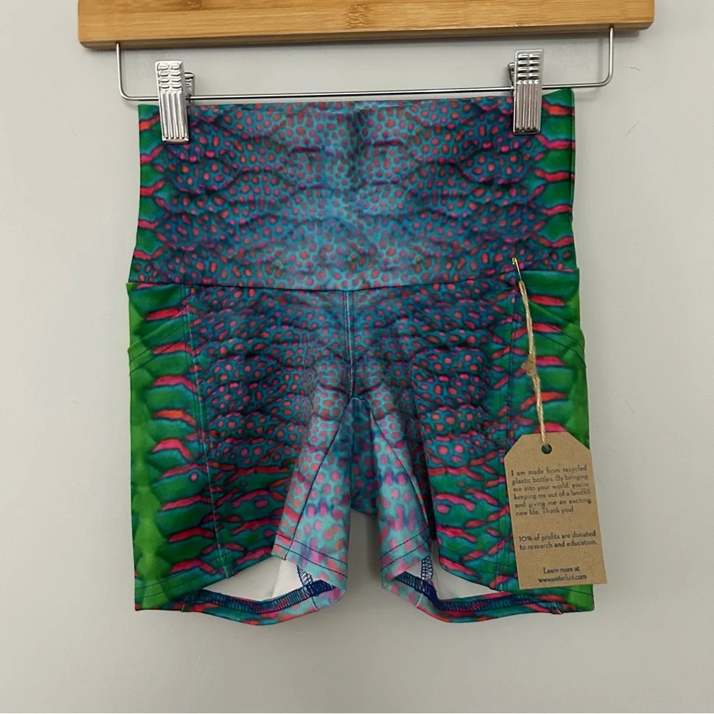 NWT Waterlust Parrotfish Protection 4 Inch UPF Shorts - Picture 4 of 8